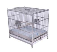 Cage Volière pour Oiseaux Grandes Cages À Oiseaux en Fer Forgé, Portable, en Acier Inoxydable, Porte-Oiseaux, Maison pour L'extérieur Cage pour Oiseaux