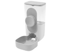 Caged Bird Feeder, Clear Automatic Food Dispenser, Multi Purpose Feeding Station, Spill Proof Parrot Feeder Cage Accessory for Cockatiels, Lovebirds, and Budgies