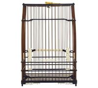 Cages à Oiseaux Cage à Oiseaux carrée en Plastique de Taille Moyenne avec Sangle et Crochet for châssis, légère, Lavable et Facile à Nettoyer Cage de vol