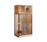 Cages à Oiseaux Cage à Oiseaux de Villa Luxe for perroquets, Nouveau Type Complet nichoir et nid