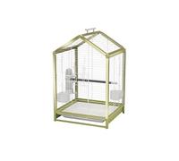 Cages à Oiseaux Cage à Oiseaux en métal Un Seul Niveau, Cage décorative for perroquets et canaris, Domestique, Couleur métallique