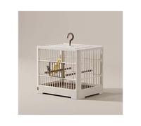Cages à Oiseaux Cage à Oiseaux Perroquet Maison Grande Cage à Oiseaux Élevage Spécial Cage d'observation Portable à emporter Cage de vol(Bruin)