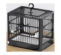 Cages à Oiseaux Cage à Oiseaux Perroquet Maison Grande Cage à Oiseaux Élevage Spécial Cage d'observation Portable à emporter Cage de vol(Noir)