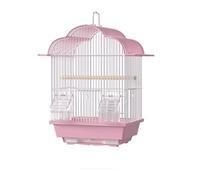 Cages à Oiseaux Cage à Oiseaux Perroquet spéciale Maison Grande Villa écologique Confortable(Pink)