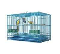 Cages à Oiseaux Cage en Fil de Fer rectangulaires Transporteurs d'oiseaux Grande Cage vol Perruche Produits for Animaux Compagnie(Blue Small)
