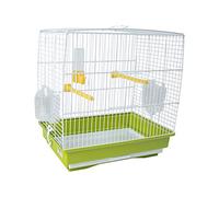 Cages à Oiseaux en Acier Inoxydable Blanc Massif, Cage à perroquets de Voyage Portable, Villa à Pigeons, Maison à Oiseaux Suspendue rétro (Vert)
