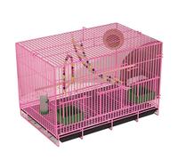 Cages à oiseaux for perruches - Cage de vol en fer avec support for petits perroquets, calopsittes, perruches, conures, quaker - Convient for une utilisation en intérieur(Pink,40*30*30cm/16*12*12in)