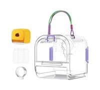 Cages à Oiseaux Portables en Plastique, légères, étanches et ventilées, idéales for l'extérieur, idéales for Les Petits Oiseaux et Les perruches.(Purple)