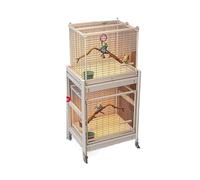 Cages à Oiseaux Villa de Luxe for perroquets, Grande Cage à Oiseaux spacieuse, Maison for Heureux, Nidification Parfaite for perruches