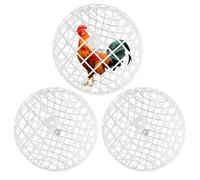 Cages À Poules D'Extérieur,3 Pièces Cage À Poules Mobile en Balle | Clapiers Volailles Jardin Pâturage Parcours Libre Ferme