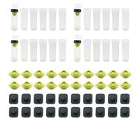 Cages de Protection for reine des abeilles, 200 ensembles, support de verre for cellules d'abeille, Kit de tasses d'élevage et accessoires for cellules, équipement for apiculteur(Green 200 sets)