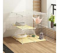 Cages de Transport pour Chats, Grandes Cages d'intérieur pour Chats, Cages de Transport rigides pour Chats, Cages Pliables pour Chats, Parc à Chats d'extérieur (Dimensions : 75 cm x 39 cm x
