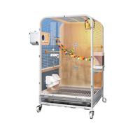 Cages de vol Luxury Parrot Villa Spacious Large Bird Cage Home for Happy Birds Perfect Parakeet Nesting House