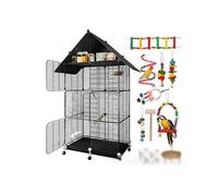 Cages de vol Luxury Villa Bird Cage for Parrots Complete New Type Birdhouse & Nest
