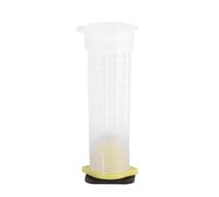 Zerodis Cages d'Élevage d'Abeilles Reine en Plastique, Kit Apiculture, 100 Pièces, Blanc, 7.8 cm x 2.6 cm, Cages à Rouleaux pour Apiculteur