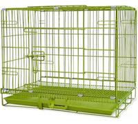 Cages d'intérieur for Chiens et Chats, avec Plateau, Grande résistance, renforcées et épaisses, Pliables, traitées par Nano-pulvérisation, for Petits Animaux, Chatons et Lapins.(Green,76 * 48 * 57cm)