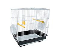 Cages d'oiseau en Acier Inoxydable Blanc Massif Portecable Perrot Cage Chiffe Pigeon Villa rétro Hang Bird House (Noir)