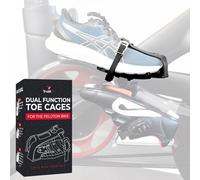 Cages d'orteils à double fonction pour vélo Peloton - Convertissez les pédales Peloton en cages d'orteils à deux côtés - Roulez avec des baskets ou des chaussures Peloton - Accessoire pour vélo