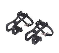 Cages d'orteils pour pédales de vélo de route VTT Pédales de cyclisme Clips d'orteils et sangles Design creux léger