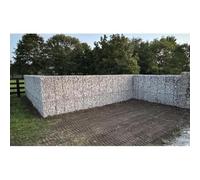 Cages En Gabion, Panier En Acier Galvanisé Avec Couvercle | Mailles 2", Décoration Ou Structure D'extérieur Pour Clôture Brise-vue, Murs En Pierres Empilées(1x0.5x1m)