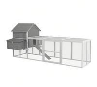 Cages et accessoires de ferme Le poulailler PawHut est fabriqué à partir de bois de sapin imperméable de première qualité, naturellement apprécié des animaux de compagnie et autres petits animaux. Le