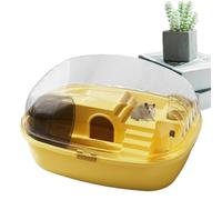 Cages et habitats pour hamsters - Grande cage pour hamsters, grandes cages en acrylique transparent | Habitats pour petits animaux pour hamsters, gerbilles, souris, avec bouteille d'eau