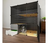 Cages for chats - Grande cage for chat, grand parc d'intérieur for chat, chenil for chat, hamac for chat, parc for animaux de compagnie, cage for petits animaux - for petits animaux, chiots, chatons,
