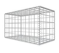 Cages Modulables Acier Galvanisé Panier Gabion Grillage Pierre | Mur Soutènement Intimité Jardinière Surélevée Jardin Terrasse Arrière-cour(5x10cm,1x0.3x1m)