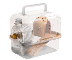 Cages portables pour hamsters - Étui de mobilité transparent pour lapins, 24 x 18 x 20 cm, convoyeur sortant pour petits animaux domestiques | Clôture de voyage pour rongeurs transparente, espaces