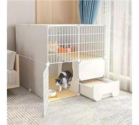 Cages pour chat - Cage d'intérieur pour chat - Enclos pour balcon en fil métallique - Cage pour petits animaux, chiots, chatons - Cage à faire soi-même pour furet et cochon d'Inde