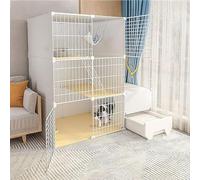 Cages pour chat - Cage d'intérieur pour chat - Enclos pour chat - Enclos pour balcon - Fil métallique amovible - Niches d'intérieur à faire soi-même - Cage pour furet, cochon d'Inde, cage pour chat -