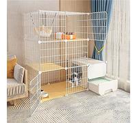 Cages pour Chat - Cage D'Intérieur pour Chat, Parc pour Chat, Enclos pour Balcon, Fil Métallique Amovible, Chenils D'Intérieur, Cage À Furet, Cages pour Cochons d'Inde, Cage pour Chat - pour Petits