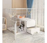 Cages pour Chat - Cage D'Intérieur pour Chat, Parc pour Chat, Enclos pour Balcon, Fil Métallique Amovible, Chenils D'Intérieur, Cage À Furet, Cages pour Cochons d'Inde, Cage pour Chat - pour Petits