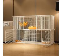 Cages pour Chat D'Intérieur, Grande Cage pour Chat, Parc pour Animaux De Compagnie, Maison pour Chat, Enclos pour Chaton, Chatterie Supplémentaire Amovible, Grand Lieu d'exercice Idéal pour Chat, No