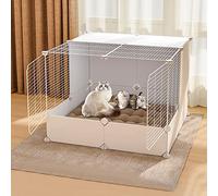 Cages pour Chat Enclos D'Intérieur pour Chat, Chenil pour Chaton, Parc pour Chiens De Grande Taille, Cage À Furet, Parc pour Animaux De Compagnie pour Utilisation Intérieure/Extérieure - Grand Endro