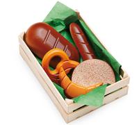 Erzi Pretend Play en Bois épicerie Merchandize Assortis Baker's Ware