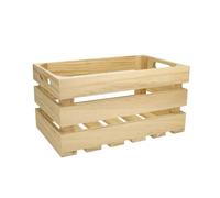 Cagette En Bois Ajourée 27 X 17 X 14 Cm