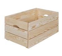 Generique Caisse en bois empilable – Bois massif, rangement pour fruits & légumes, 65 x 31
