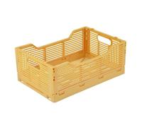 Homéa, Cagette Pliable Taille M 30X20Xh,11,5 cm Empilable Ocre