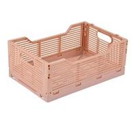 Cagette Pliable & Empilable "Emilie" 40cm Rose Granit Rose G