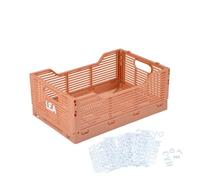 Cagette pliable et empilable - Orange argile - L 40 x l 30 x H 17 cm