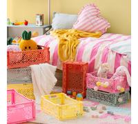 Atmosphera for Kids - Cagette Pliante Empilable "Arry" 40cm Vert Vert G