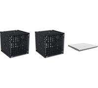 Cagette pour la rétention des eaux de Pluie 410L, y Compris Chiffon Anti Racine (Kit Complet)