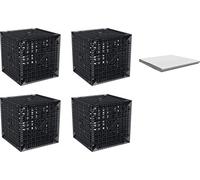 Cagette pour la rétention des eaux de Pluie 820L, y Compris Chiffon Anti Racine (Kit Complet)