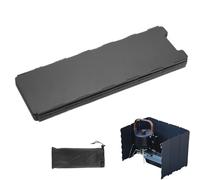 Caglio Campaggio Campio Pare-brise pliable pour poêle de camping, protection de grille avec 10 plaques bouclier de feu pour cuisine de camp et poêles avec randonnée