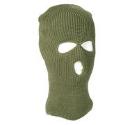 Miltec Cagoule 3 trous en acrylique olive – Taille unique