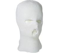 Cagoule 3 trous - MIL-TEC - Balaclava blanche - 100% polyacrylique - Taille unique - Hiver