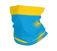 Cagoule à motif drapeau du Rwanda pour hommes et femmes - Cache-cou avec protection UV, masque de cyclisme multi-usage et bandeau respirant