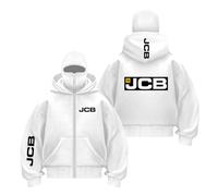 Cagoule Ample À Capuche pour Homme Style J.C-.B Fermeture Éclair Imprimé Veste De Sport Coupe-Vent Vêtements D'extérieur Hauts Coutures Manteaux Sportstyle-BaiSe||s