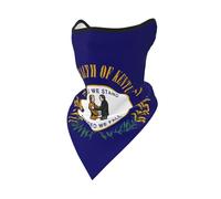 Cagoule avec drapeau de l'État du Kentucky - Protection pour homme et femme - Parapente, parachutisme, vol à voile, Noir/blanc, taille unique